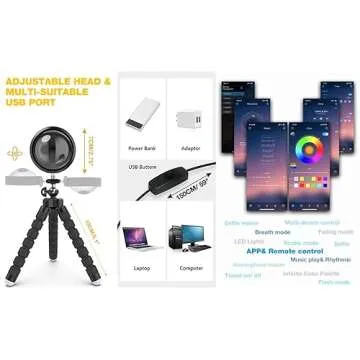 JIMEI Sunset Lamp Projector Led Lights for Bedroom Night Light RGB Lights Sun Sunlight Sunrise Lamp 10w 360° Rotation Mood Lighting Home/Room Decor Christmas Gifts for Women,Triangle Multicolor