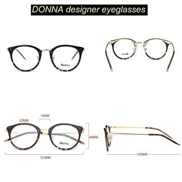 DONNA Stylish Blue Light Blocking Glasses for Comfort