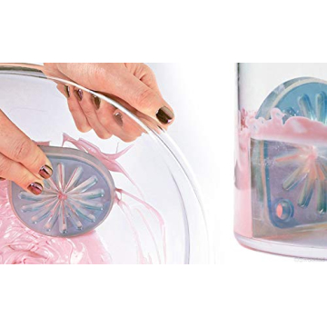 Whisk Wiper - Wipe a Whisk Easily - Multipurpose Kitchen Tool, Made In USA - Includes 11" Stainless-Steel Whisk - Cool Baking Gadget, A Great Gift For Men and Women (Color: Glass Blue)