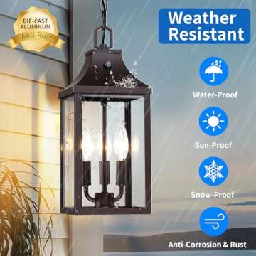 Stylish Dusk to Dawn Pendant Light for Outdoor Spaces