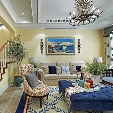 Aveyas 6ft Tall Artificial Eucalyptus Tree in Cemented Plastic Pot, Fake Silver Dollar Leaves Big Plant Large Faux Silk Tree for Indoor Outdoor Living Room Home Modern Wedding Decor (180cm)