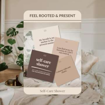 Grounding Affirmation Shower Cards for Daily Positivity
