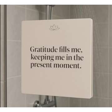 Grounding Affirmation Shower Cards for Daily Positivity