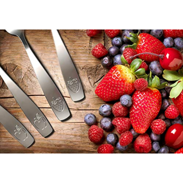 Stainless Steel Kids Silverware Set for Easy Eating