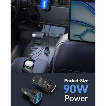 4 in 1 USB C Car Charger - Fast Charge Anywhere!