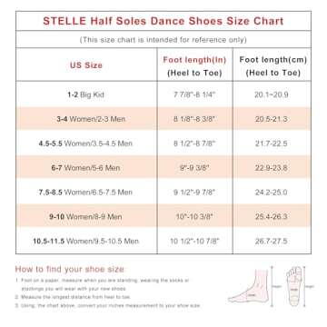 Stelle Half Soles Dance Shoes Women Men Canvas Lyrical Pirouette Ballet Shoes Turners Dance Shoes for Contemporary (Tan, 7.5/8.5)