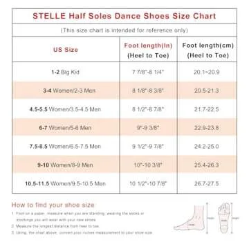 Stelle Half Soles Dance Shoes Women Men Canvas Lyrical Pirouette Ballet Shoes Turners Dance Shoes for Contemporary (Tan, 7.5/8.5)