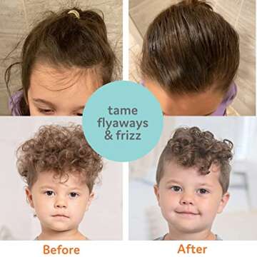 T is for Tame Tame Taming Gel - Boys & Girls Baby Hair Styling Gel for Frizz Control, Flyaways - Natural Toddler, Kids Hair Tamer, Flexible Hold, 2.7fl oz, 1 Pack