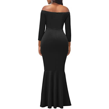 Elegant Off Shoulder Bodycon Maxi Dress for Women