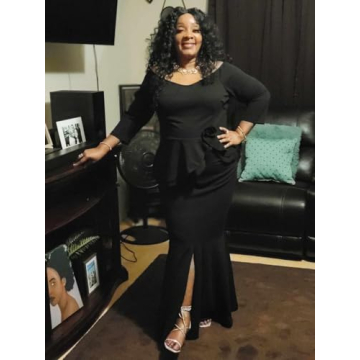 Elegant Off Shoulder Bodycon Maxi Dress for Women