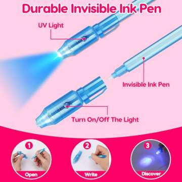 28PCS Valentine Gifts for Kids with Invisible Ink Pens