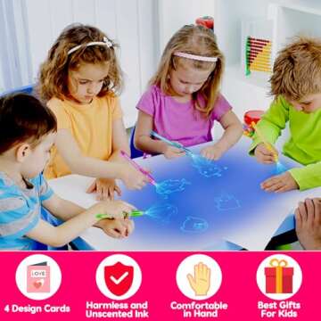 28PCS Valentine Gifts for Kids with Invisible Ink Pens