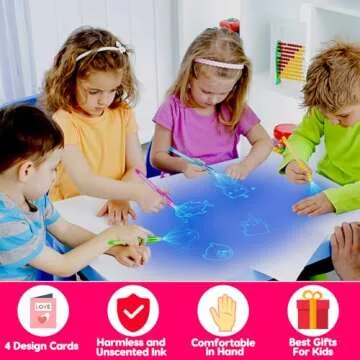 28PCS Valentine Gifts for Kids with Invisible Ink Pens