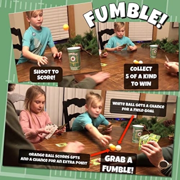 FUMBLE! Football Card Game & Pong Fun for All Ages