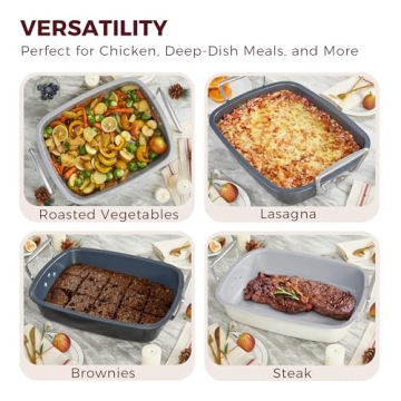 Nonstick Turkey Roasting Pan - Heavy Duty & Extra Large