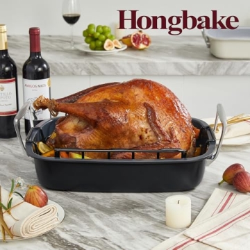 Nonstick Turkey Roasting Pan - Heavy Duty & Extra Large