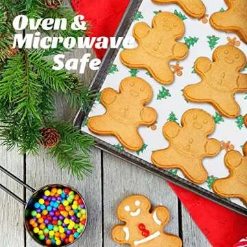 Ocmoiy 100 Sheets Wax Paper 10" x 10" Sandwich Wrapping Paper, Colored Decorative Deli Parchment Food Basket Liners for Wrapping Holiday Treats, Candy, Cookies