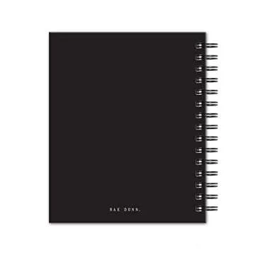Rae Dunn 2022-2023 Medium Spiral Planner - 17-Month Hardcover Calendar & Journal with Yearly, Monthly & Weekly Views - Kraft (Beige Font)