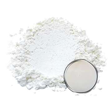 Eye Candy Premium White Mica Powder - Shiro White (50g) for Epoxy & Crafts