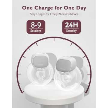 Momcozy Double Portable Electric Breast Pump with 2 Modes & 9 Level