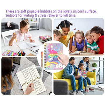 Pop Fidget Notebook for Kids, Fun Writing Companion
