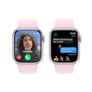 Stylish Apple Watch Series 9 with Pink Aluminum Case