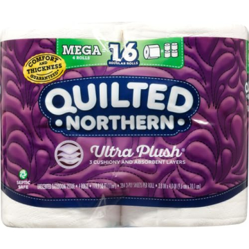 Quilted Northern Ultra Plush Toilet Paper 3 Ply Mega Rolls