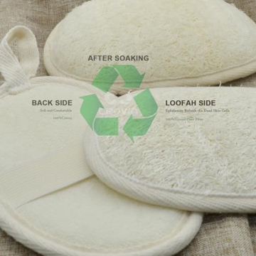 CROVIN Natural Loofah Exfoliating Body Scrubber for Home Spa