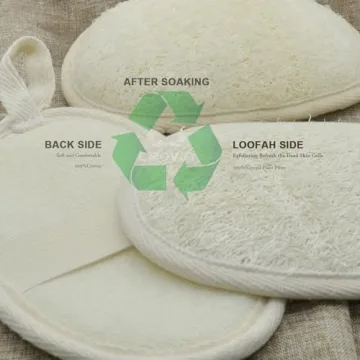 CROVIN Natural Loofah Exfoliating Body Scrubber for Home Spa