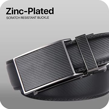 Marino Leather Ratchet Dress Belt Adjustable & Durable