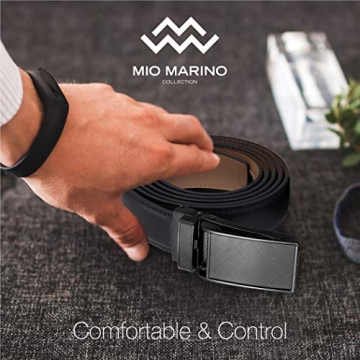 Marino Leather Ratchet Dress Belt Adjustable & Durable