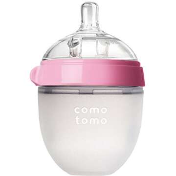 Comotomo Natural Feel Bundle - 2 Items (Pink, 5oz + 8oz)