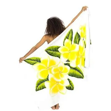 Back From Bali Women's Floral Sarong Stylish Beach Cover-Up