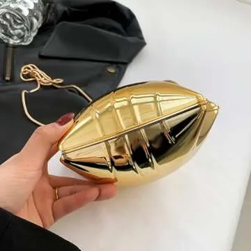 WuDiaoer Women Acrylic Clutch Purse Star Shape Handbag Unique Evening Bag Chain Crossbody Bag for Formal Party Wedding, Gold