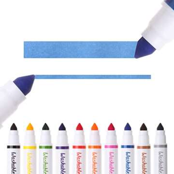 Mr. Pen- Washable Markers, 10 Pack, Assorted Colors, Broad Line, Kids Washable Markers Washable Markers for Kids markers, Fine Tip Markers, Color Markers, Washable Marker Sets, Kid Markers