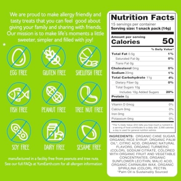 YumEarth Organic Sour Giggles Chewy Candy - Healthy Treats