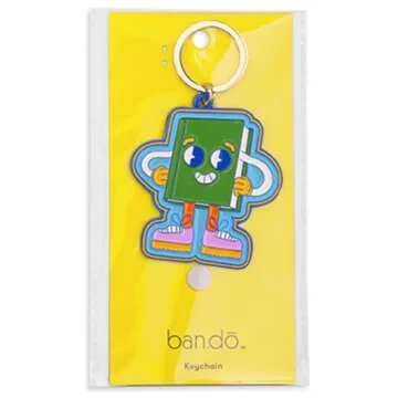 ban.do Cool Enamel Metal Keychain for Book Lovers