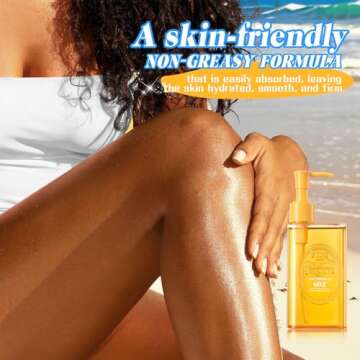 Sttes 602# Caramel Vanilla (Body Firmeza Oil) - 150ml (5.07 fl oz) Body Oil - Five Kinds of Pure Vegetable Oils + Active Caffeine (Without Mineral Oil)