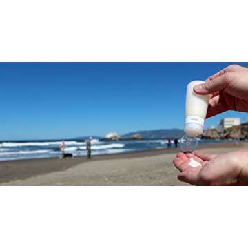 humangear GoToob 3-Pack Travel Bottle Set - Clear, Red, Orange, Medium (2oz)