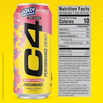 Cellucor C4 JOLLY RANCHER Watermelon Energy 12 Pack