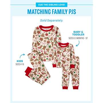 Family Matching Christmas Pajamas Set - Snug Fit Cotton Gingersnaps