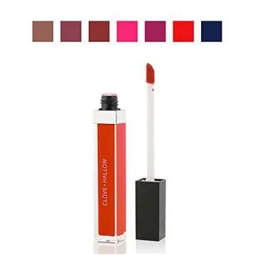 CLOVE + HALLOW Lip Velvet - Vegan Natural 24 Hour Liquid Matte Lipstick - Uptown