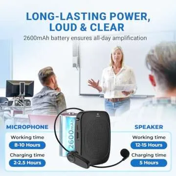 Compact YOCEWECA Wireless Voice Amplifier for Teachers