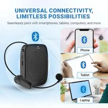 Compact YOCEWECA Wireless Voice Amplifier for Teachers