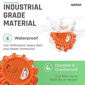 HOKENA LED Road Flares Emergency Kit for Safe Driving