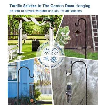 Artigarden Adjustable Shepherd Hooks for Outdoor Decor