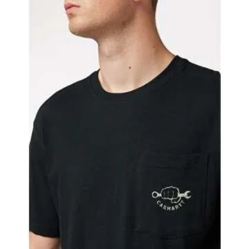 Carhartt Maddock Strong Graphic Pocket Short Sleeve T-Shirt Black LG (Reg)