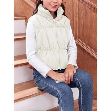 Imily Bela Girls Puffer Vest Sleeveless Warm Jacket