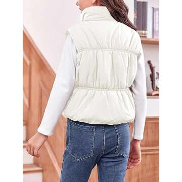 Imily Bela Girls Puffer Vest Sleeveless Warm Jacket