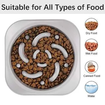 MateeyLife Slow Feeder Dog Bowls 2PCS - Safe and Interactive Feeding Solutions for All Pets